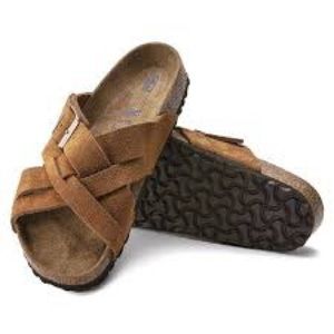 Authentic Birkenstock Lugano in Mink - Size 39 EU/8-8.5 US